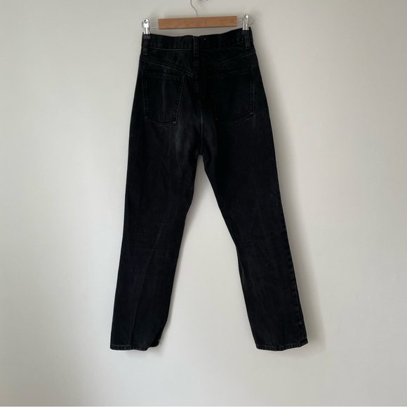 Zara TRF Straight Jeans in Washed Black Size 4​ - Picture 4 of 4